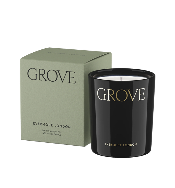 Grove Scented Candle, Earth & Ancient Pine