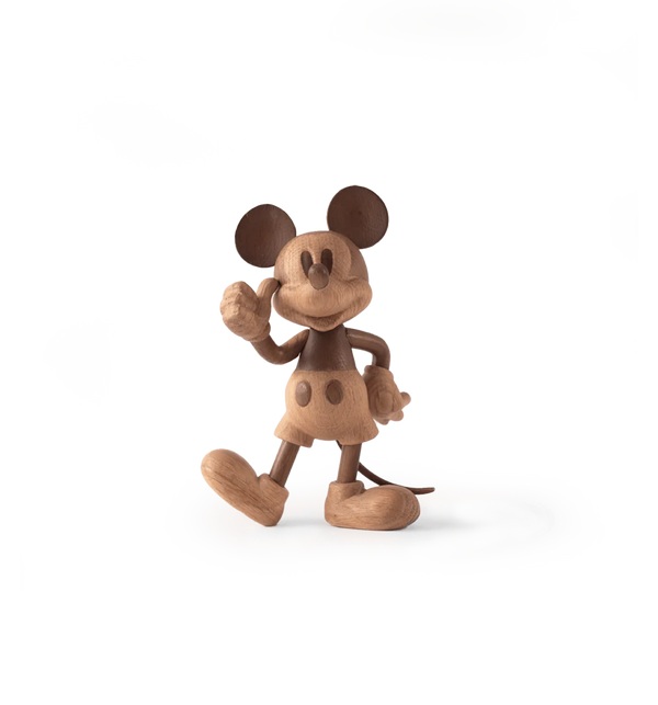 Small Disney x Mickey Mouse Oak Wooden Figurine