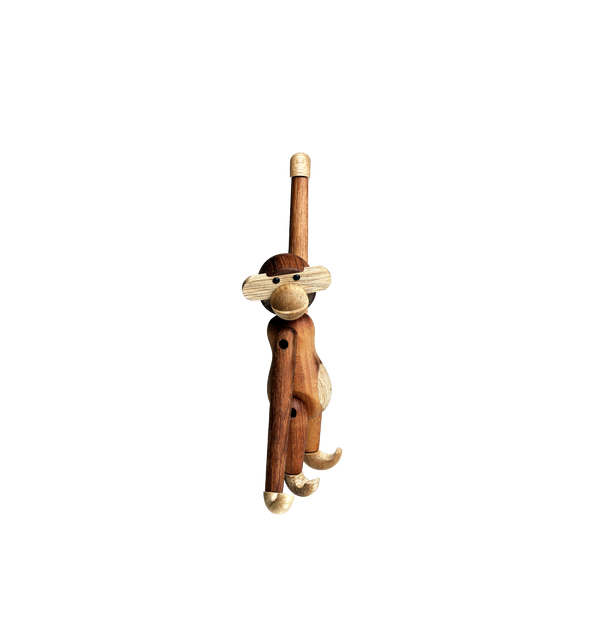 Mini Wooden Monkey, Teak