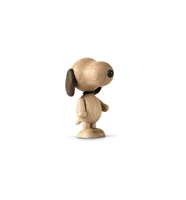 Small Peanuts x Snoopy Oak Wooden Figurine